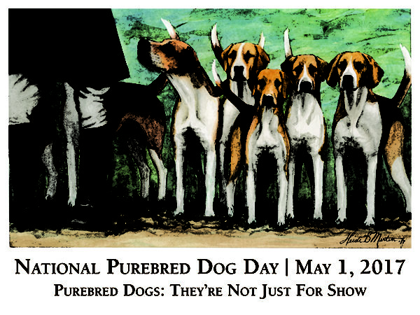 National Purebred Dog Day Official Poster for 2017